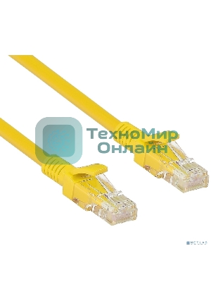 Патч-корд UTP cat.5e, 0.5м ExeGate желтый