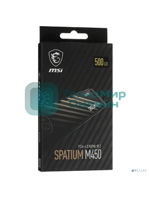 Накопитель SSD MSI PCIE 4.0 NVME M.2 500Gb SPATIUM M450 500Gb V1