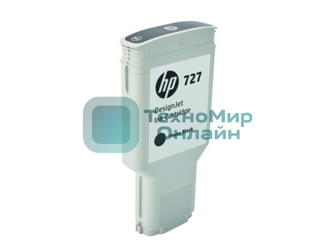 Картридж струйный HP 727 с серыми чернилами для принтеров Designjet, 300 мл