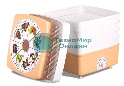 Сушилка для овощей Ротор-Дива-Люкс СШ-010-02 (002), 5 поддонов (гофратара), Барнаул