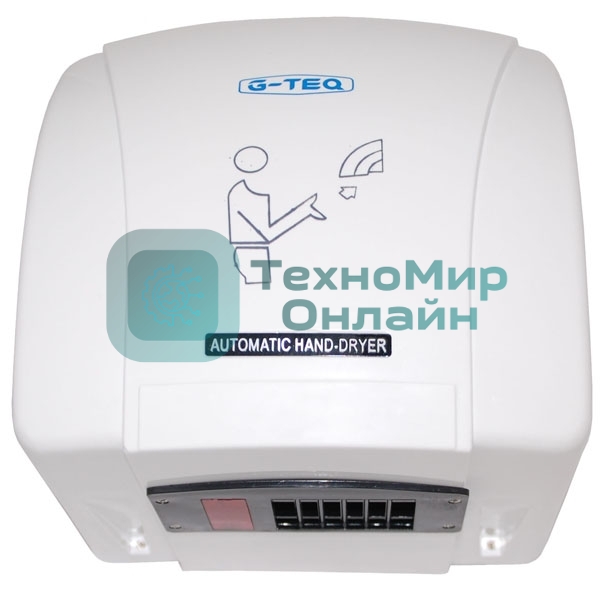 Сушилка для рук G-TEQ 8851 PW 1500Вт 16м/сек пластик белый