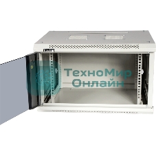 Шкаф настенный серии Pro, 15U 600x600, стеклянная дверь