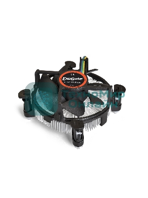 Кулер для процессора ExeGate EE97379-PWM черный, 90 мм, алюминий, 2600 об/мин, 24 дБ, 4 pin, 65 Вт, 60 мм