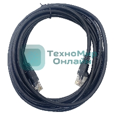 Патч-корд Buro UTP 4 пары cat5E CCA molded 3м черный RJ-45 (m)-RJ-45 (m)