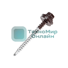 Саморез кровельный Kranz 4,8х50, окрашенный RAL 8017, короб (150 шт/уп)