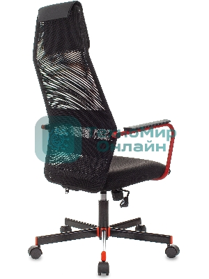 Кресло игровое Zombie ONE черный TW-01 3C11 сетка/ткань с подголов. крестовина металл