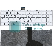 Клавиатура для ноутбука Toshiba Satellite L850 L875 L870 L855 белая c белой рамкой