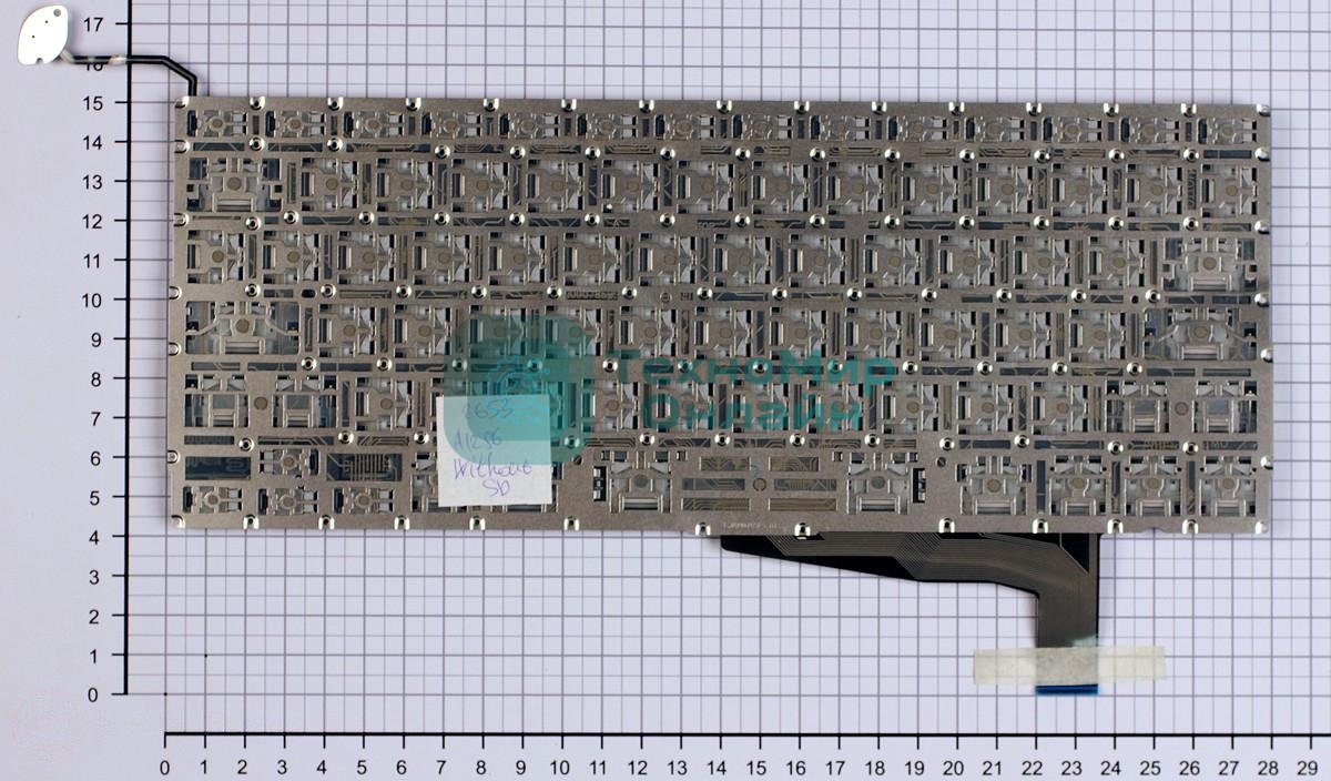 Клавиатура для ноутбука MacBook A1286 без SD плоский ENTER