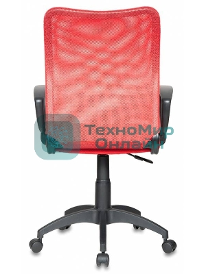 Кресло Бюрократ Ch-599/R/TW-97N красный, сетка, 120 кг, механизм качания