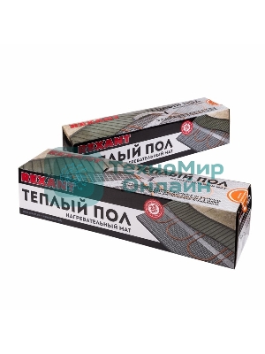 Теплый пол (нагревательный мат) Rexant Extra, площадь 4,5 м2 (0,5 х 9,0 метров), 720Вт, (двух жильный)