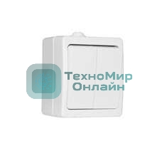 Выключатель 2-кл. ОП Аллегро 10А IP54 белый UNIVersal 5563491