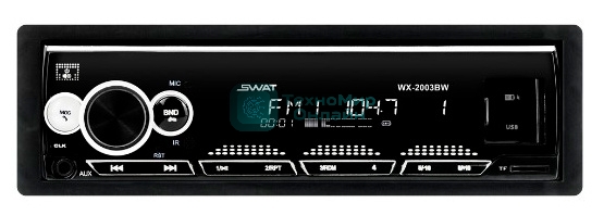 Автомагнитола Swat WX-2003BW 1DIN 4x50Вт