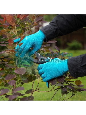 Перчатки в наборе Palisad 5 пар, цвета в ассортименте, ПВХ точка, L