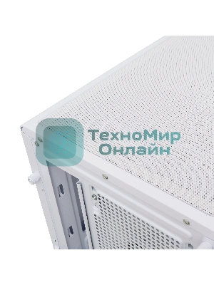 Компьютерный корпус HSPD F510, Panoramic Mid Tower, белый, TG, 0.5 SPCC, 3x120мм ARGB ATX, mATX, mITX 180/280/160мм 1x2.5