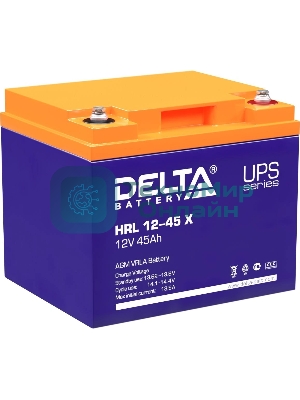 Батарея Delta HRL 12-45 X (45А\ч, 12В) свинцово-кислотный аккумулятор