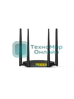 Маршрутизатор Tenda AC5 1200Mbps 11AC wave2Router, MU-MIMO,1Ghz CPU，4X5dbi Antennas, 1X100Mbps WAN, 3x100Mbps LAN,WiFi On/Off Switch,Universal Rep
