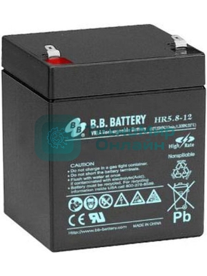 Батарея для ИБП B.B.Battery HR 5.8-12 (12V 5.8Ah)