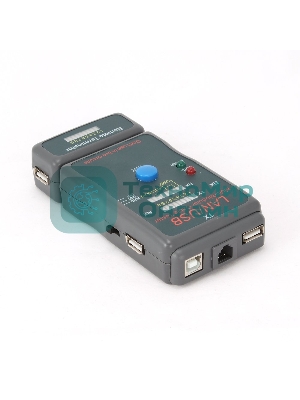 Тестер LAN Cablexpert NCT-2, 100/1000 Base-TX, для UTP, STP, RJ-11, USB-кабеля