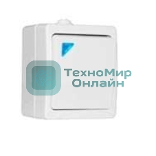 Выключатель 1-кл. ОП Аллегро с подствет. 10А IP54 белый UNIVersal 5563477