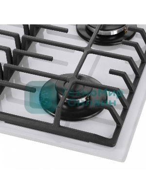 Газовая варочная панель Maunfeld EGHG.64.6CW/G, 4 конфорки, закаленное стекло, белый