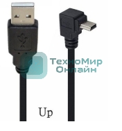 Кабель USB Type A на Mini USB угол вверх 1 м