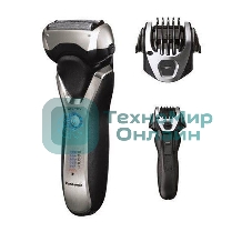 Электробритва сетчатая Panasonic ES-RT77-S520 реж.эл.:3 питан.:аккум. серебристый/черный