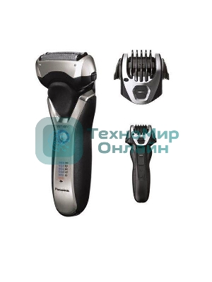 Электробритва сетчатая Panasonic ES-RT77-S520 реж.эл.:3 питан.:аккум. серебристый/черный