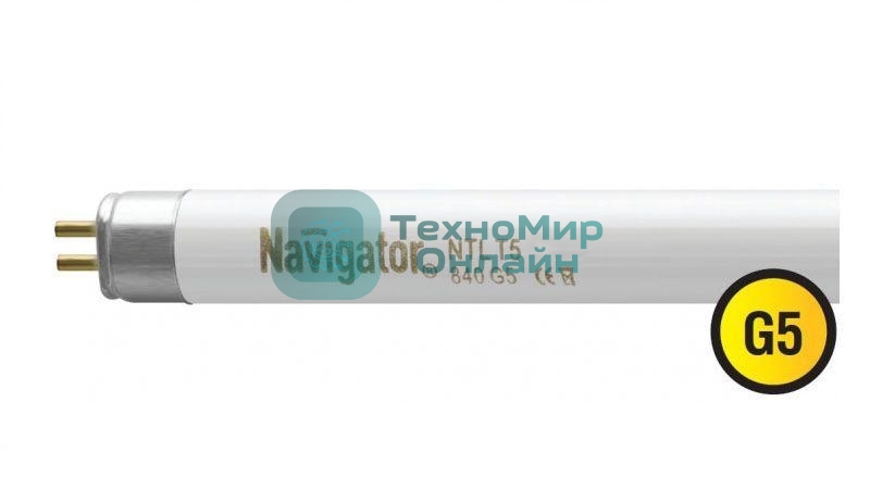 Лампа люминесцентная Navigator NTL-T5-21-840-G5 21Вт T5 4200К G5