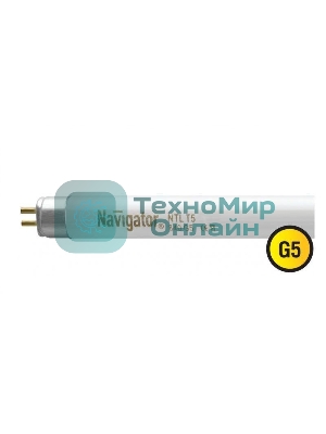 Лампа люминесцентная Navigator NTL-T5-21-840-G5 21Вт T5 4200К G5