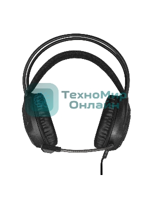 Гарнитура Exegate Cosmos HS-704GL чёрный, проводная, USB, виртуальный звук 7.1, подсветка