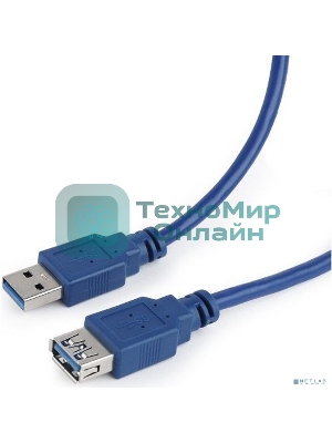 Кабель удлинитель Filum USB 3.0, 1.8 м., синий, разъемы: USB A male-USB A female, пакет. (FL-C-U3-AM-AF-1.8M)