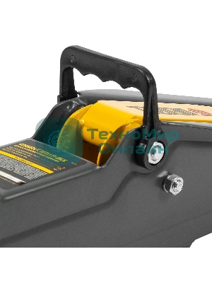 Домкрат гидравлический подкатной Denzel 2т, 135-385 мм, в пласт. кейсе