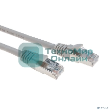 Патч-корд F/UTP Rexant cat.6, RJ45-RJ45, экранированный, 26AWG, LSZH, серый, 2 м