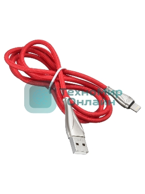 Кабель Digma USB A (m) Lightning (m) 1.2м красный