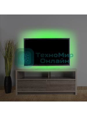 Лента светодиодная с USB коннектором 5 В, 8 мм, IP65, SMD 2835, 60 LED/m, цвет свечения зеленый