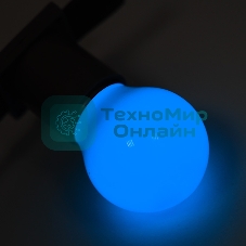 Лампа светодиодная Neon-night d-45 3 LED 1Вт шар E27 25лм 220В синий