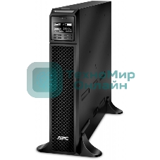 Источник бесперебойного питания APC Smart-UPS SRT, 1000VA/1000W, On-Line, Extended-run, Tower (Rack 2U convertible), черный