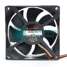 Вентилятор для корпуса Gembird черный, 80 мм, 3000 об/мин, 32 дБ, 4 pin