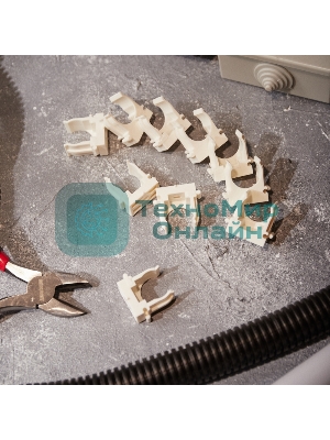 Крепеж-клипса для монтажного пистолета Rexant Ø 20 мм, белая (100 шт/уп)