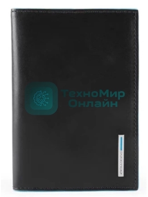 Обложка для документов Piquadro Blue Square PP5256B2/N. черный, натур.кожа