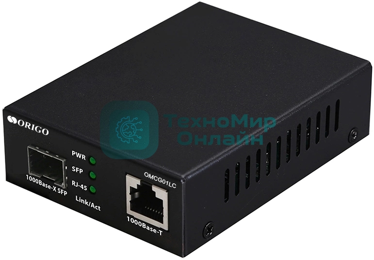 Автономный медиаконвертер ORIGO 1000Base-T/1000Base-X SFP
