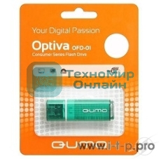 Флешка USB 2.0 QUMO 16Gb Optiva 01 зеленый QM16GUD-OP1-green