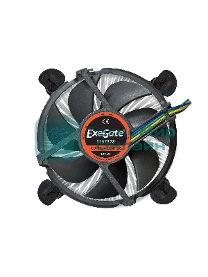 Кулер для процессора ExeGate EЕ97378 черный, 92 мм, алюминий/медь, 2400 об/мин, 23 дБ, 4 pin, 95 Вт, 60 мм
