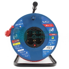 Удл. на пласт. катушке “Power Cube” IP20 16А 30м ПВС 3x1,5мм2 4 роз. с/з