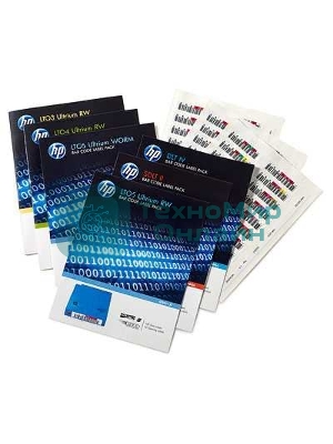 Наклейка HPE LTO-6 Ultrium RW Bar Code Pack (Q2013A)