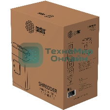 Шредер Cactus CS-SH-C2 черный (секр.P-4) фрагменты 8лист. 13лтр. скрепки скобы пл.карты