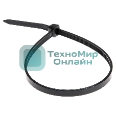 Хомут-стяжка кабельная нейлоновая Rexant 200 x3,6 мм, черная, упаковка 100 шт.