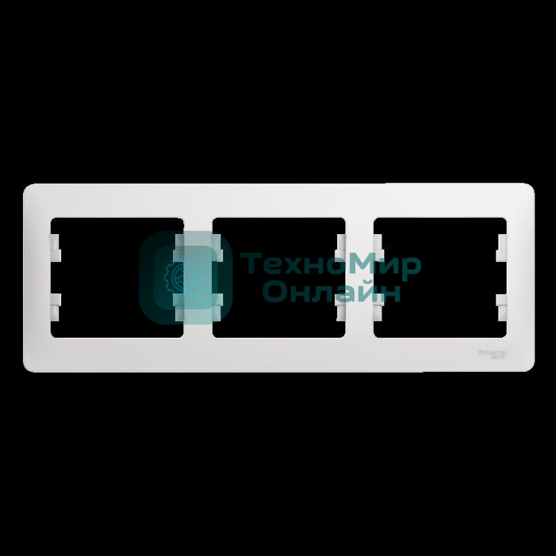 Рамка 3-м Glossa горизонт. бел. SchE GSL000103