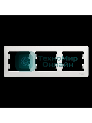 Рамка 3-м Glossa горизонт. бел. SchE GSL000103