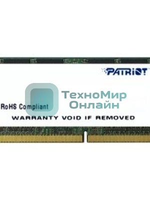Оперативная память Patriot, DDR4, 16GB (1x16 GB), 2400 MHz, CL17, SO-DIMM